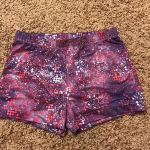Kids Purple and Silver Reflective Booty Shorts